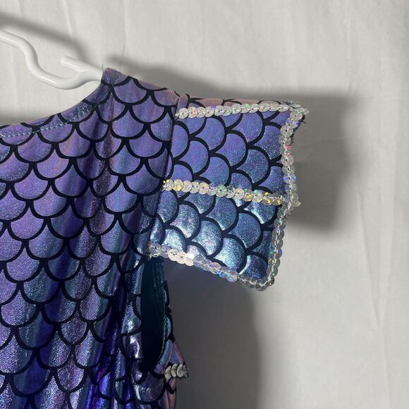 Gillians Closet Iridescent Color Change Tulle Tutu Mermaid Tail Costume Sz 5/6 - Picture 6 of 10